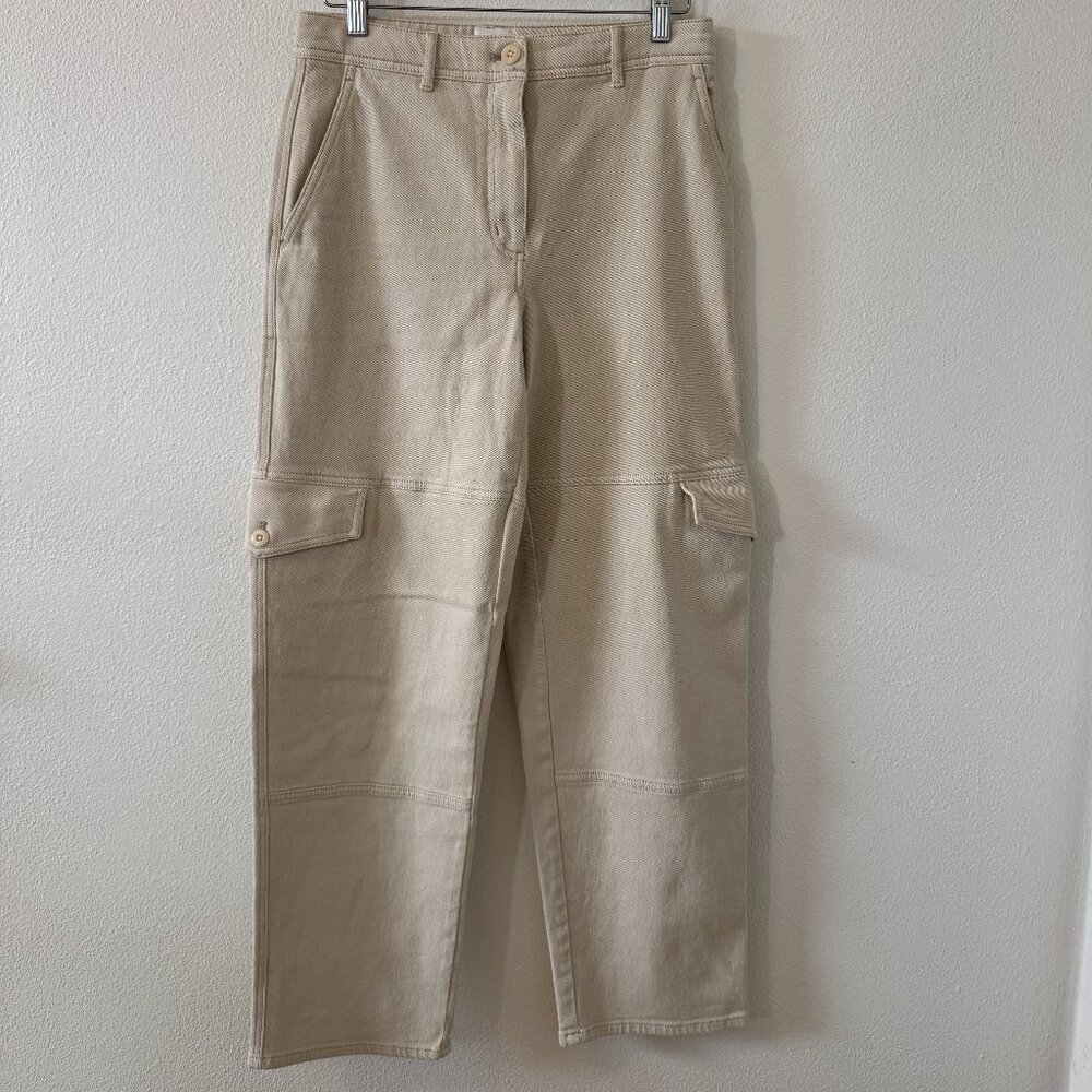 Aritzia Wilfred Free Cream Cargo Pants